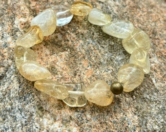 Handmade Citrine Gemstone Bracelet - Women's Gemstone Jewelry, Nickel & Lead Free, Crafted in USA