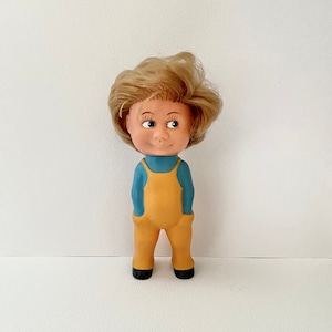 Vintage Rubber Boy German DDR Toy doll Nursery decor gdr boy