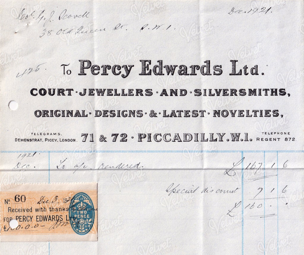 court jewellers silversmiths percy edwards ltd vintage etsy
