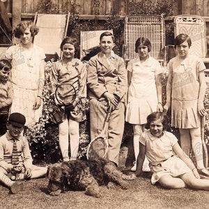 CHILDREN&#39;S TENNIS CLUB 1920s Vintage Sports Sporting Childhood Summer Printable Ephemera Antique Photograph Digital Download 300dpi Jpeg