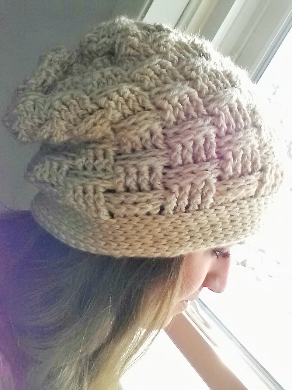 The New York Slouch Beanie Crochet Hat Pattern Etsy