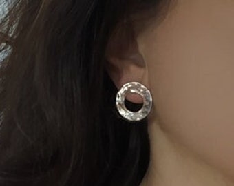 Earrings Plates - stealing silver 925