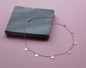 Sterling silver necklace, silver 925