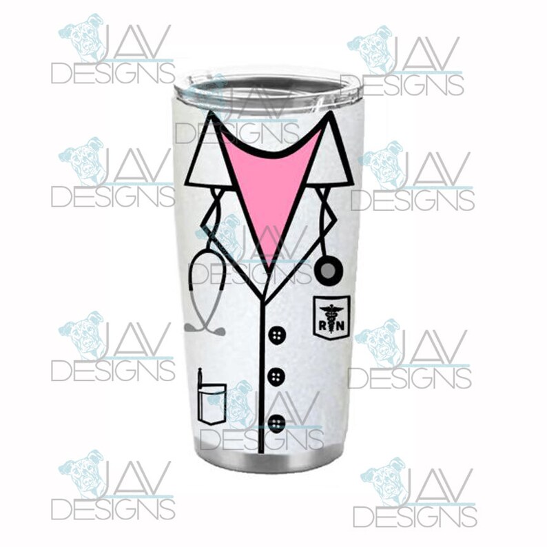 Tumbler Nurse SVG Dr Coat svg for Cricut users Studio Etsy