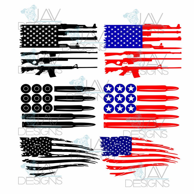 Download Rifle Flag svg © Bullet Flag svg © Distressed Flag © svg ...