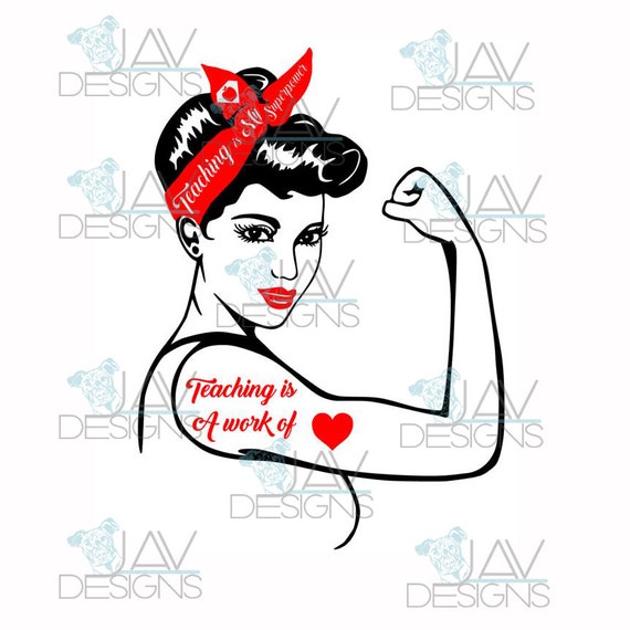 Download Free Teacher Rosie The Riveter Svg C Modern Faith Rosie Bonus 2 Etsy SVG Cut Files