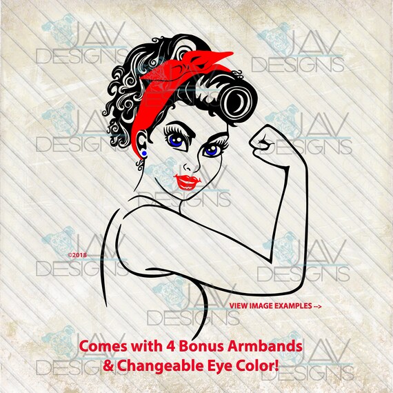 Pinup Rosie The Riveter Svg C Pinup Faith Pinup Girl Rosie 5 Etsy