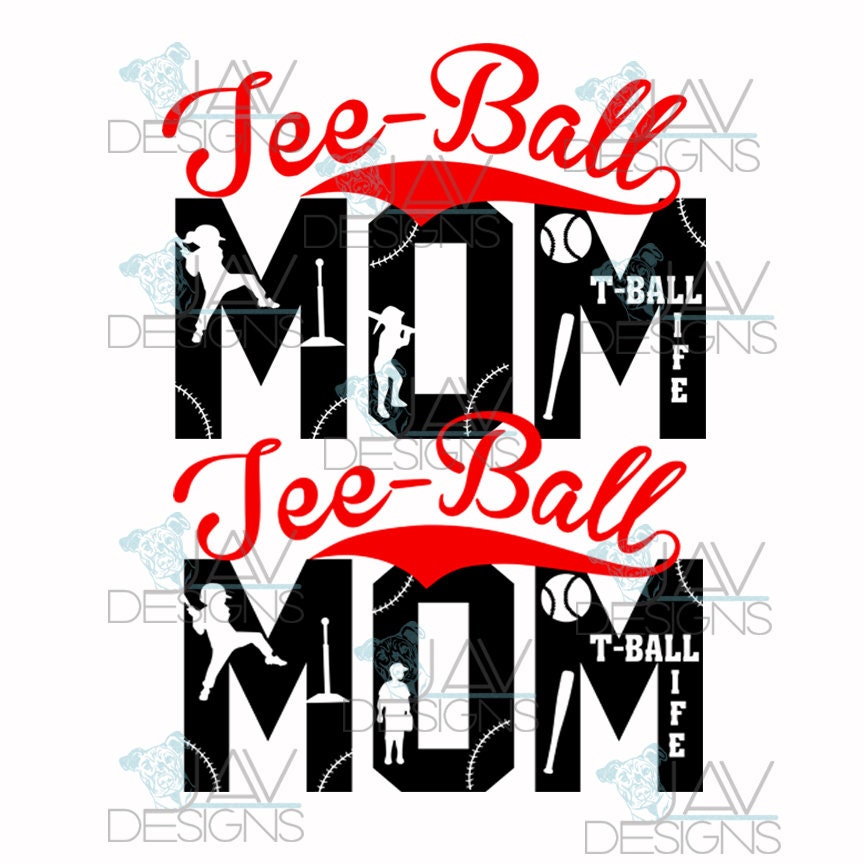 Download T-Ball MOM SVG Two files for the price of one Boy AND Girl ...