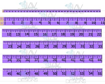 Waterslide or Sublimation Printable Sewing Measuring Tape High