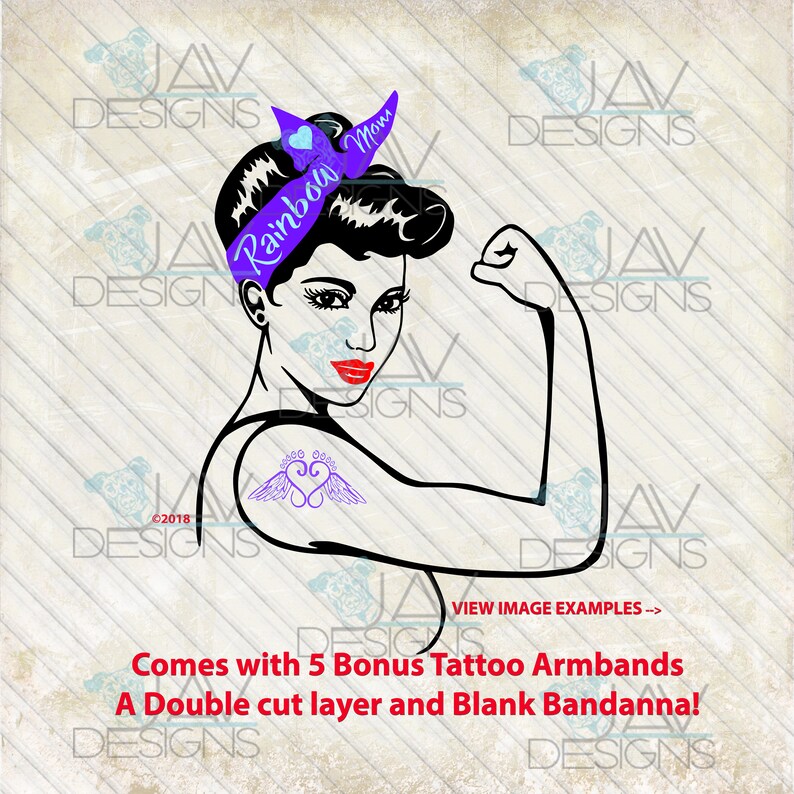 Download Free Rainbow Baby Mom Rosie The Riveter Svg C Modern Faith Bonus Etsy SVG Cut Files