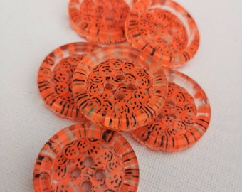 Pumpkin halloween resin buttons 50mm 35mm 30mm 21mm