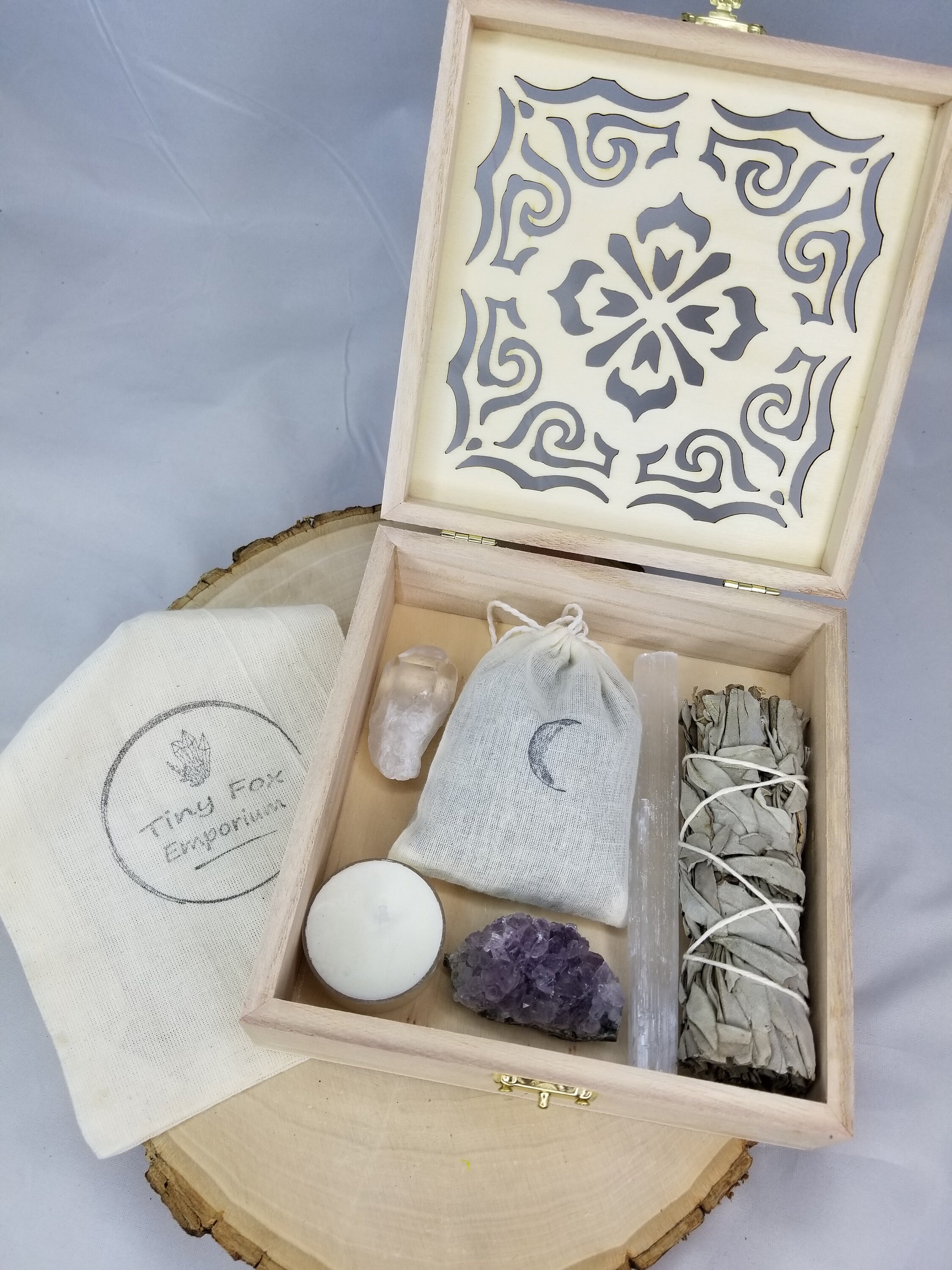Home Blessings Crystal Kit Smudge Kit Rough Healing Crystals Etsy.de