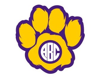 Download Tiger Paw SVG Paw Print SVG Monogram SVG Paw Print ...