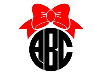 Download Free Bow Monogram Svg Red Bow Bow Bundle Bow Svg Svg Bundle Etsy SVG Cut Files