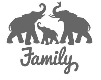 Download Elephant Family Svg Etsy
