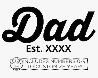 Download Dad Est Svg Etsy
