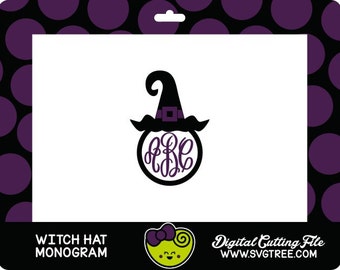 Download Witch SVG Halloween Monogram SVG Halloween SVG Witch Hat ...