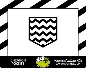 Chevron Pocket Svg Etsy