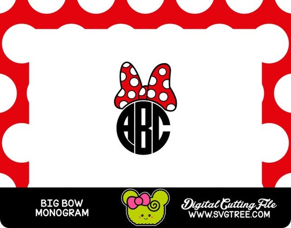 Download Free Polka Dot Bow Bow Monogram Svg Bow Svg Polka Dot Svg Etsy SVG Cut Files