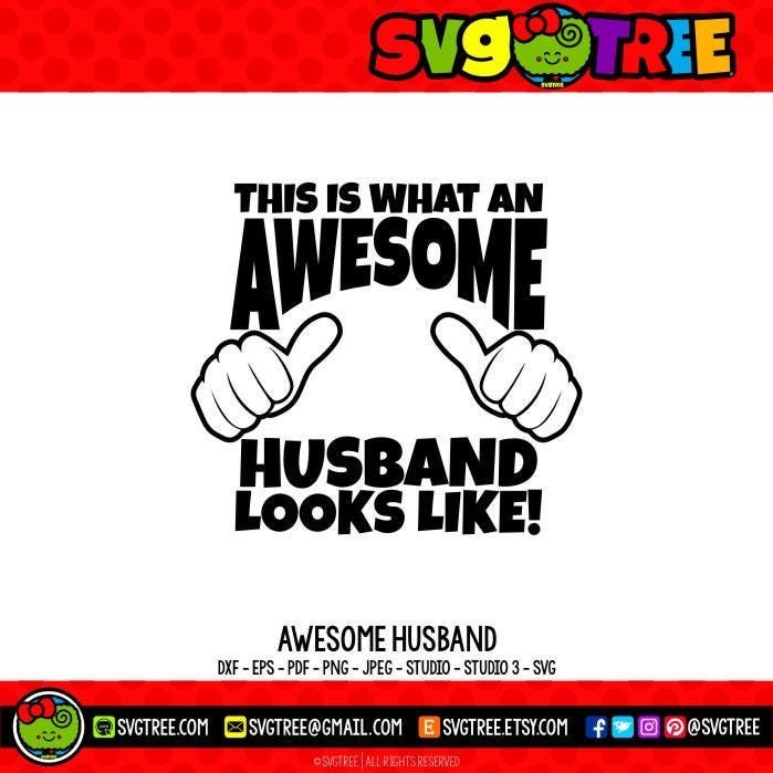 Download Husband SVG Fathers Day SVG Awesome Dad Fathers Day Tshirt ...