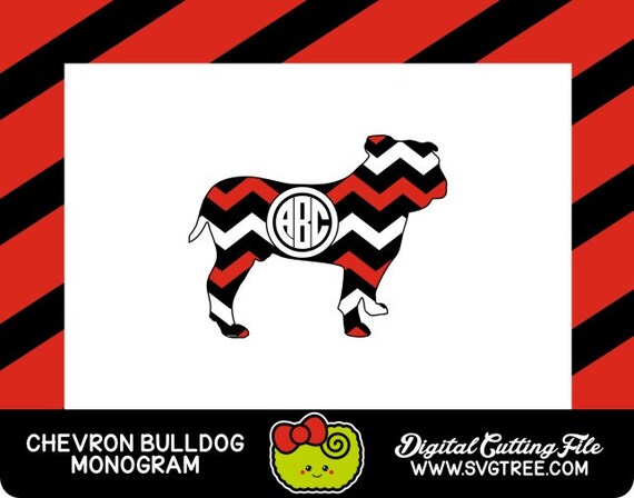 Download Bulldog Svg Bulldog Monogram Georgia Svg Svg Files Vector Etsy
