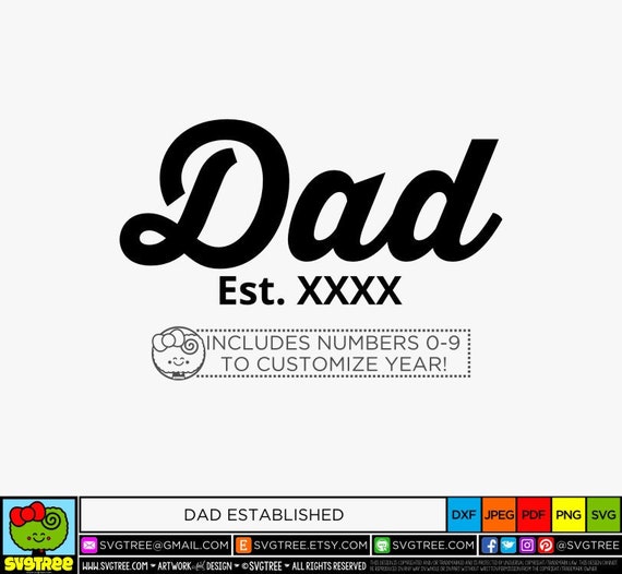 Download Dad Est Svg Dad Established Shirt Established Svg Dad Est Etsy