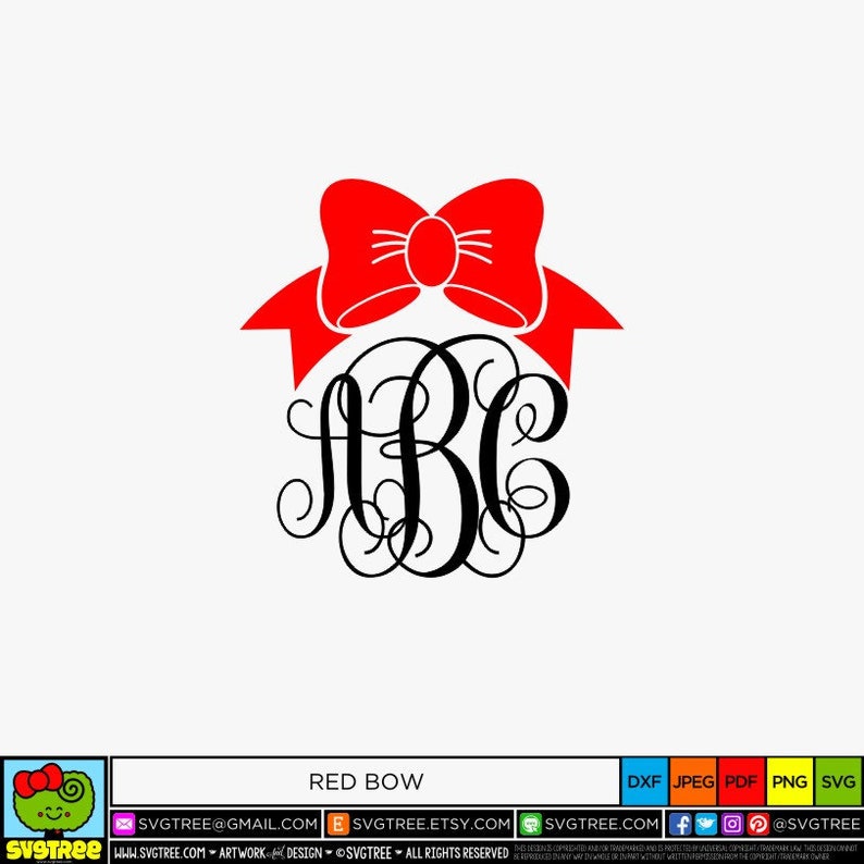 Download Bow Monogram SVG Bow SVG Monogram svg Preppy Monogram ...