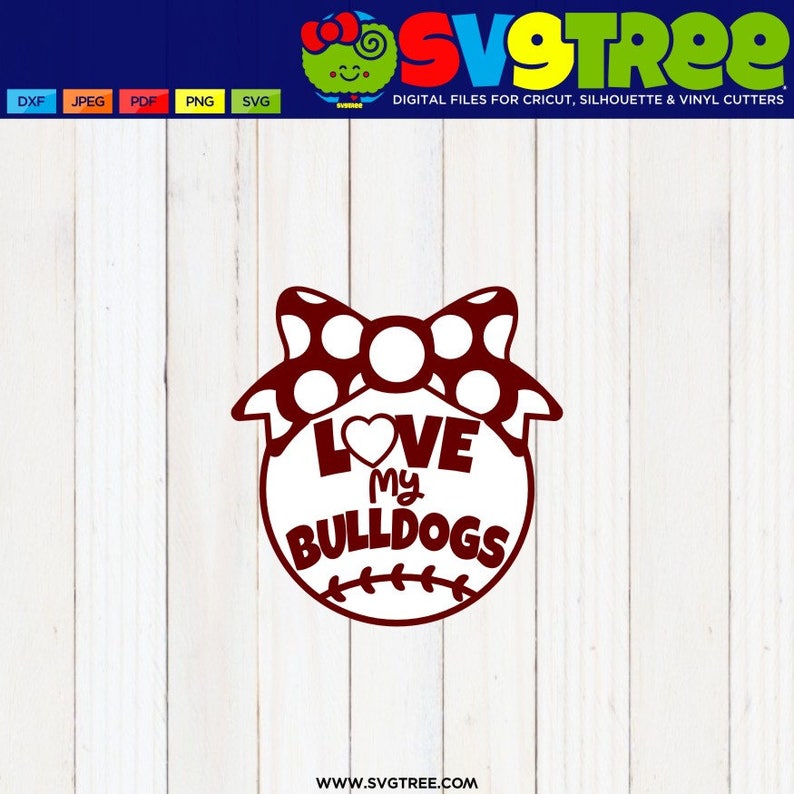 Download Free Bulldogs Svg Baseball Svg Baseball Mom Svg Files For Etsy SVG Cut Files