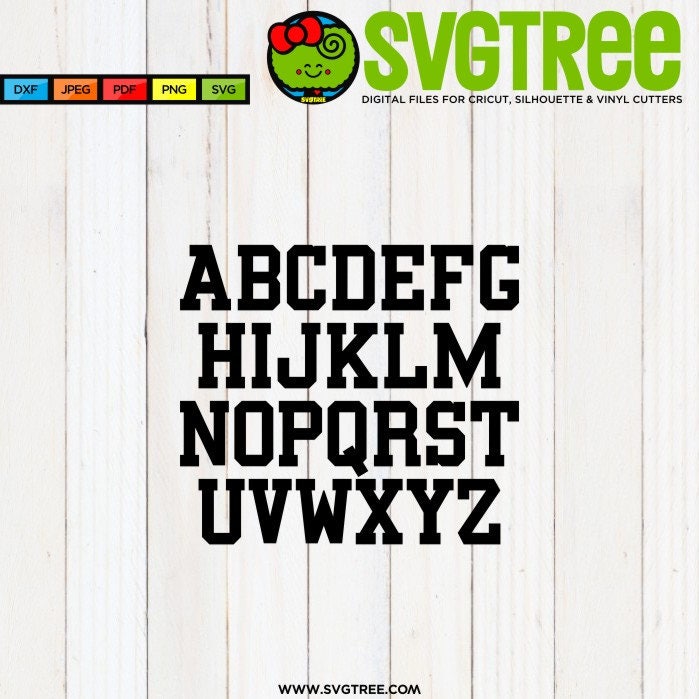 Download Varsity Letters SVG Varsity Font SVG School Letters SVG ...