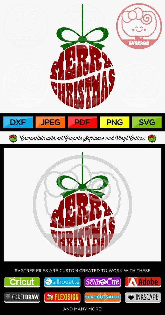 Download Free Merry Christmas Svg Christmas Ornament Svg Christmas Shirt Svg Etsy SVG DXF Cut File