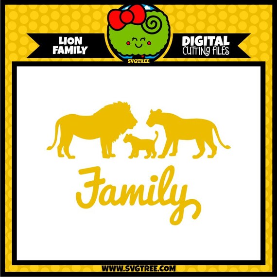 Download Lion Svg Family Svg Lion Decor Svg Files Vector Art Etsy