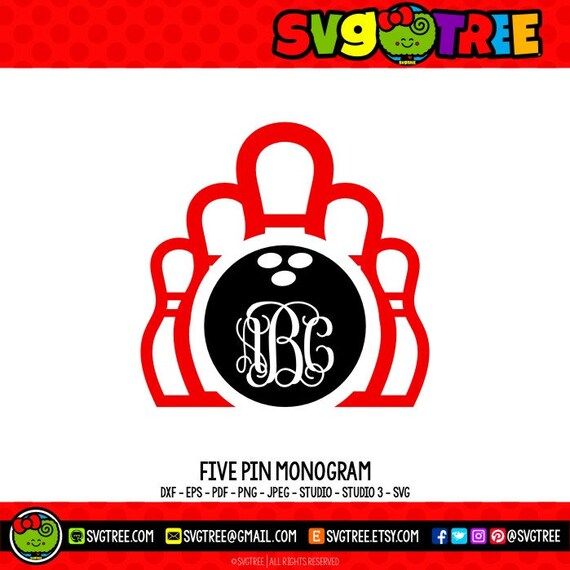 Download Bowling SVG Bowling Shirt Monogram SVG Bowling Decor ...