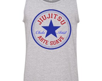 Men's Tank Top Brazilian Jiu Jitsu Arte Suave Screen Print Tank