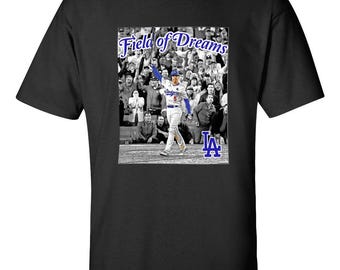 Freddie Freeman Los Angeles Dodgers World Series 2024 MLB Baseball Grand Slam T-Shirt #5 Blue White LA Field of Dreams