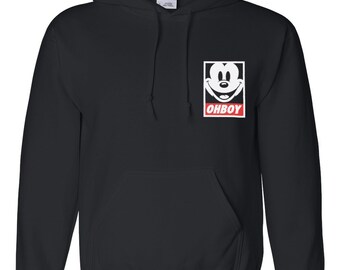 Mickey Mouse OHBOY Hooded Sweatshirt Disneyland Disney Graphic Design