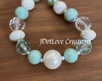 Aqua Beauty Chunky Bead Necklace