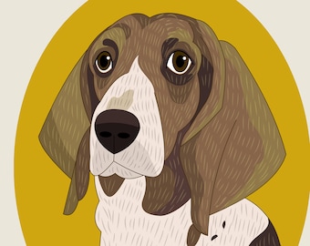 Custom Portrait Pet portrait Pet art Pet drawing Custom dog portrait Dog Memorial dog portrait Custom pet illustration