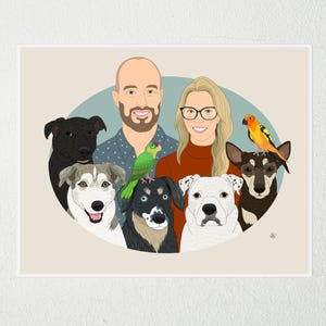 Lägg till fler karaktärer, uppdatera familjemedlemmar eller husdjur i din beställning.
