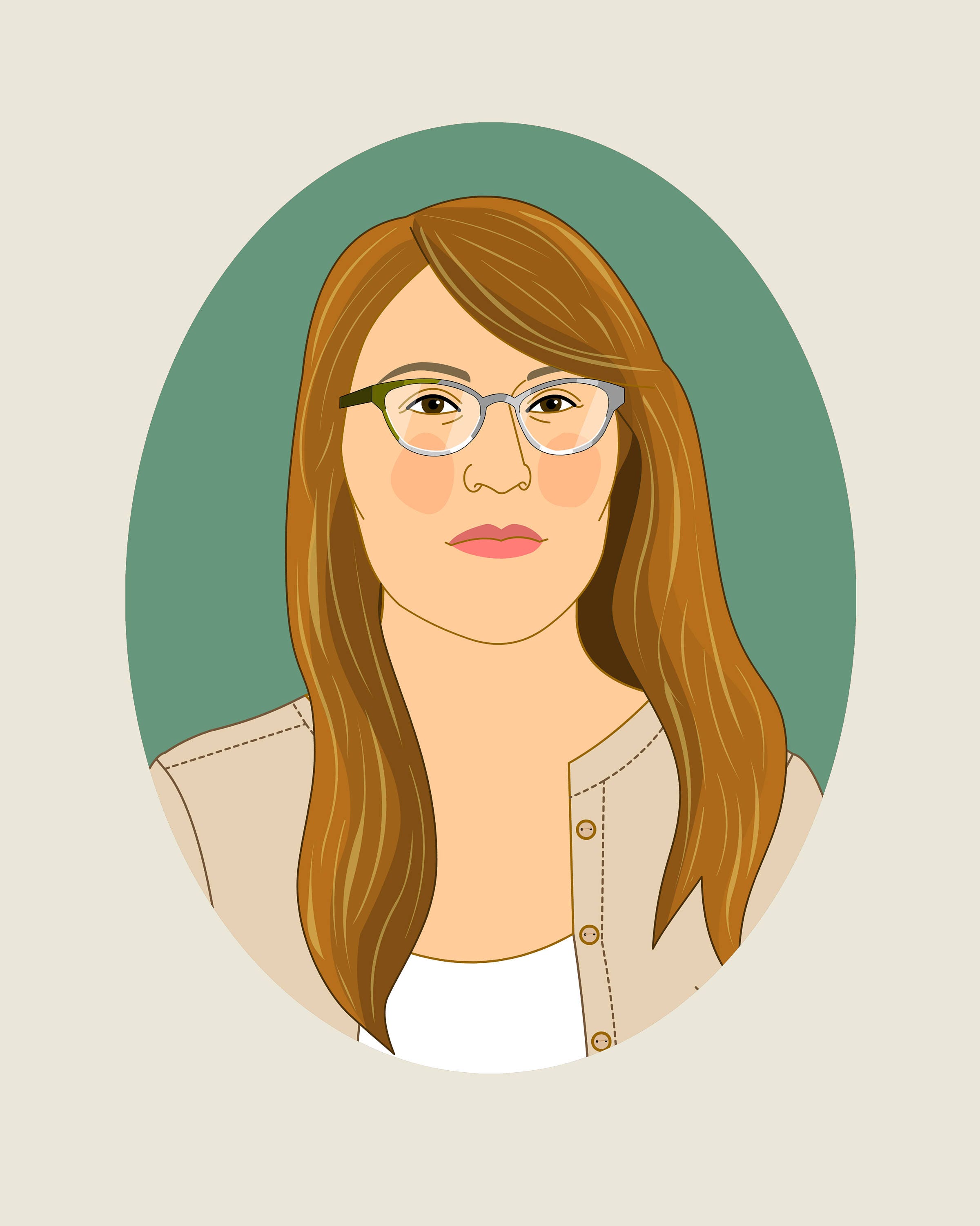 Digital portrait. Portrait logo. Profile picture custom Etsy