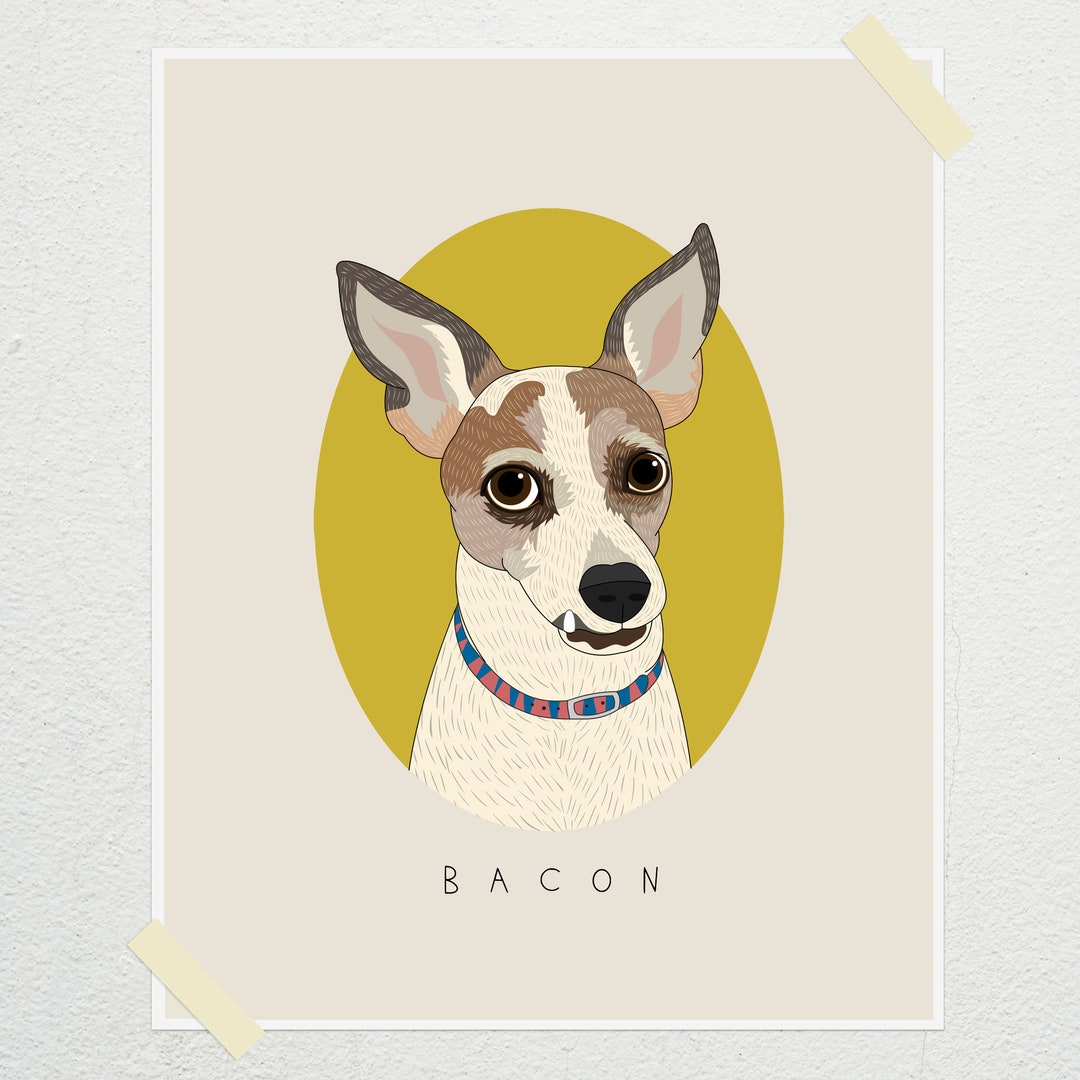 Pet Portrait Commission. Unique Dog Portrait. Personalized Dog Memorial. Gift for Dog Lovers