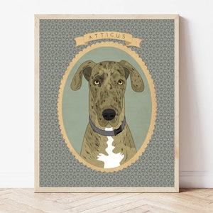 Custom Dog Portrait. Dog Memorial. Gift For Dog Lovers. Digital Pet Portrait. Dog Drawing From Photo. image 5