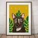 Cat art. Custom cat portrait. Cat illustration.Digital file. 