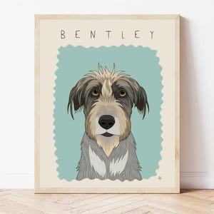 Pet Portrait Commission, Personalized Whimsical Dog Drawing from Your Photo, Perfect Gift for Animal Lovers, Gift for Pet Owners