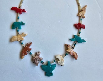 手彫りの石のクマのネックレス - Etsy 日本