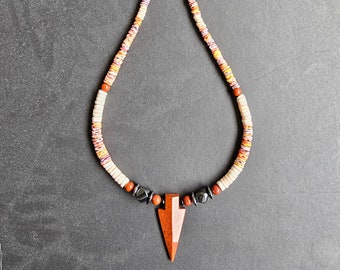Southwest Red Jasper Arrow head Necklace