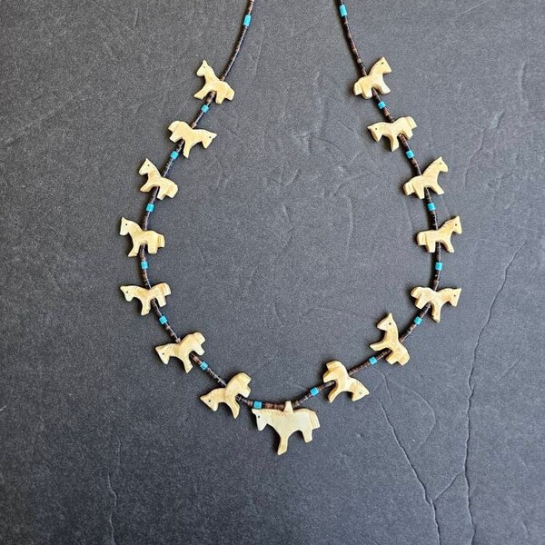 Bone All Horse Fetish Necklace