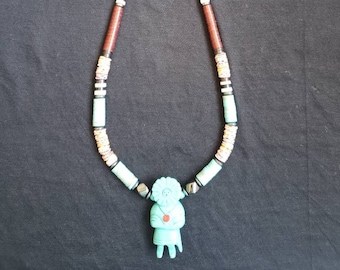 Sun Kachina Fetish Necklace