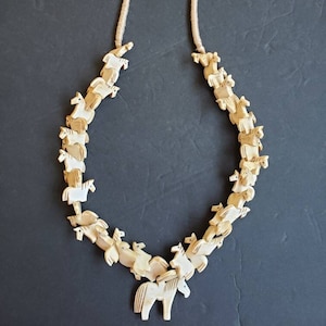All Bone Horse Fetish Necklace