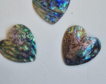 Abalone Shell Heart Pendant (45 mm)