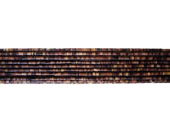 Black Pen Shell Heishi Beads (1.5 - 1.8 mm  24 Inches Strand)